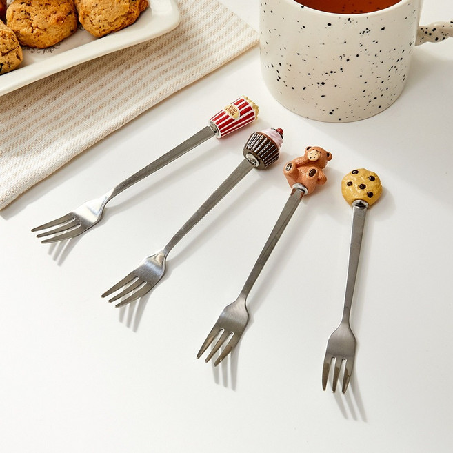 [모던하우스 광주역점] 베어브런치 티포크 4P 세트_CENTURY, 4개