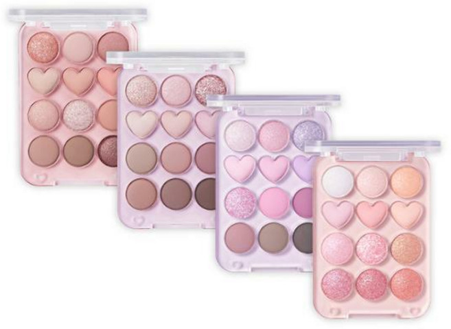 컬러그램 눈토리얼 아이 팔레트 4종 Colorgram PIN POINT EYESHADOW PALETTE 4type, 봄브더하기여쿨은사랑, 1개