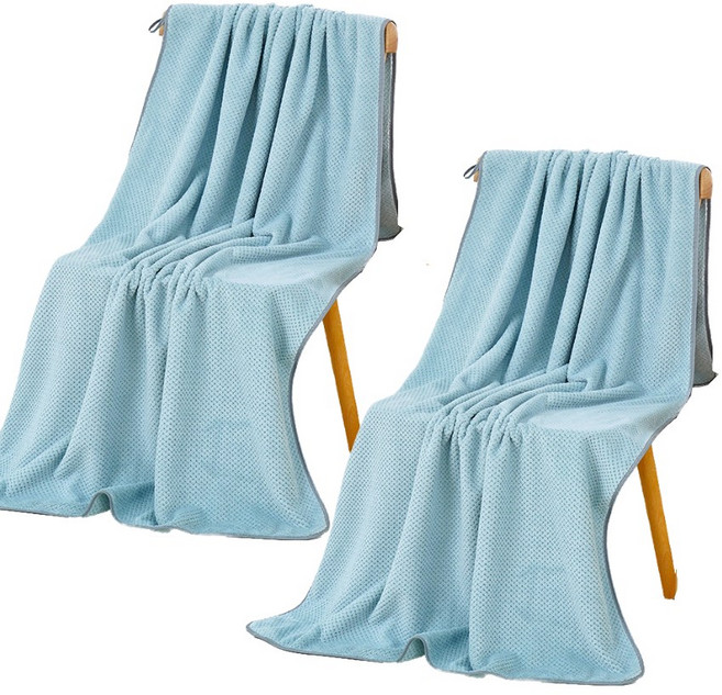 소프트 대형 바스타월 70x140cm, 블루, 2개