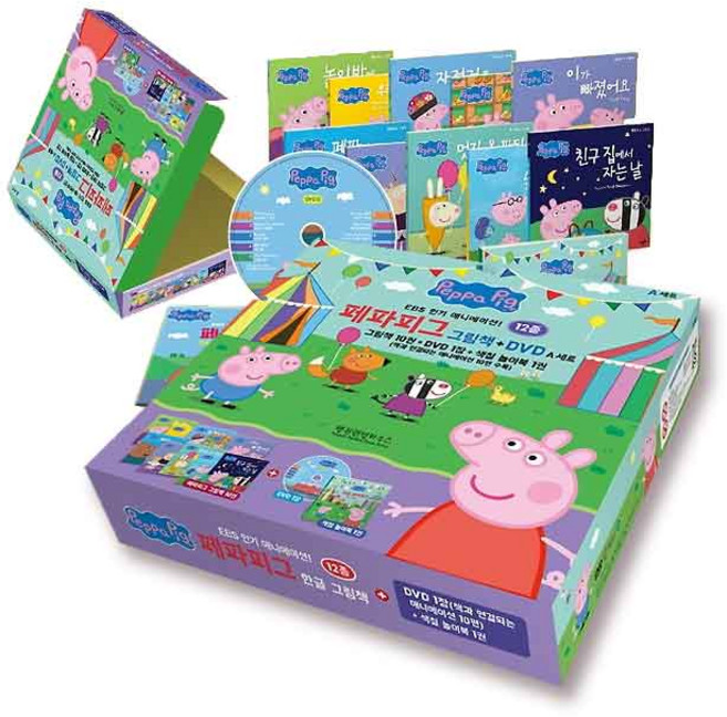 펭귄랜덤하우스코리아 페파피그 그림책 읽기책세트 + DVD A 세트, 단품, 단품