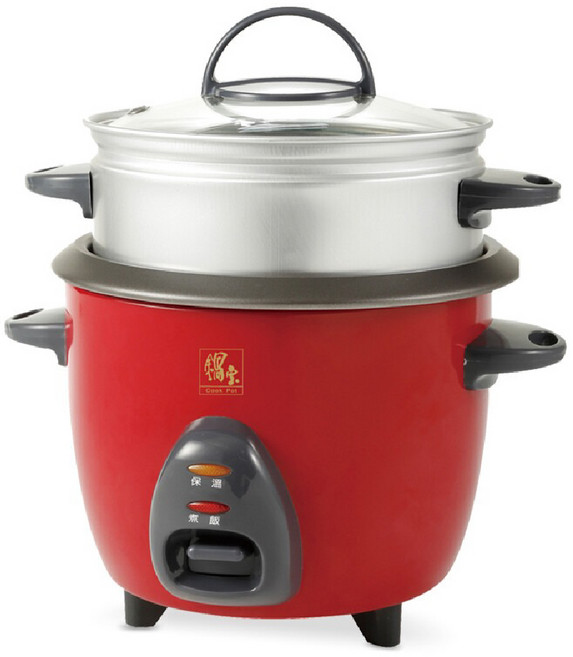 鍋寶多功能電子鍋 蒸煮燉滷一鍋搞定 不沾內鍋好清洗, 紅, RCO-3000