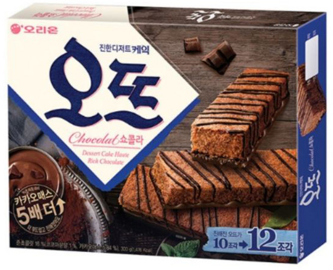 오리온 오뜨 쇼콜라 케익, 300g, 10개