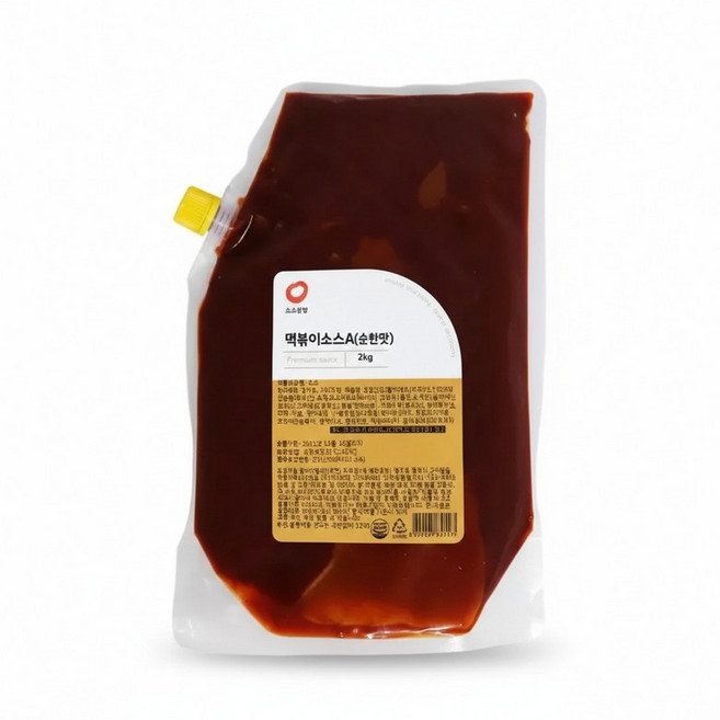 소스공방 냉장 떡볶이소스 순한맛 2kg, 1개