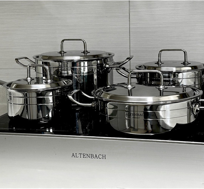 [후라이팬 증정] 알텐바흐 미뉴에트 통5중 인덕션용 가스레인지용 4종 냄비세트, 알텐바흐 신포니아 통5중 냄비세트, 선택안함, 울트라콤보 통7중 팬 22cm