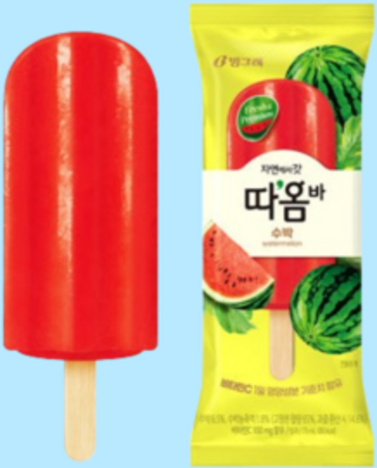 빙그레 따옴바 수박 아이스크림, 20개, 75ml