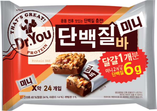 오리온 닥터유 단백질바 미니 (24봉입), 337.5g, 1개