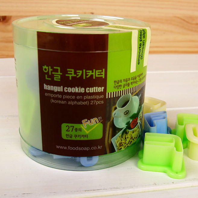 달곰베이킹 쿠키커터 한글세트(플라스틱), 1개