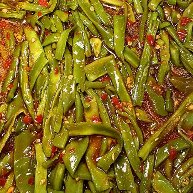마라궁채무침 400g 마라궁채장아찌 새콤달콤매콤 얼얼한 맛 사천식냉채, 1개