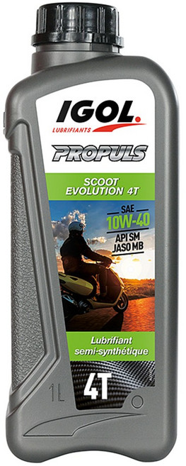 IGOL PROPULS SCOOT EVOLUTION 4T 機油 SAE 10W-40 API SM JASO MB 半合成, 1個