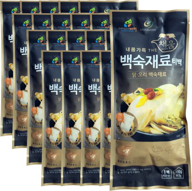 한국감초영농조합법인 내몸가득 THE채움 백숙재료 티백, 20개, 100g