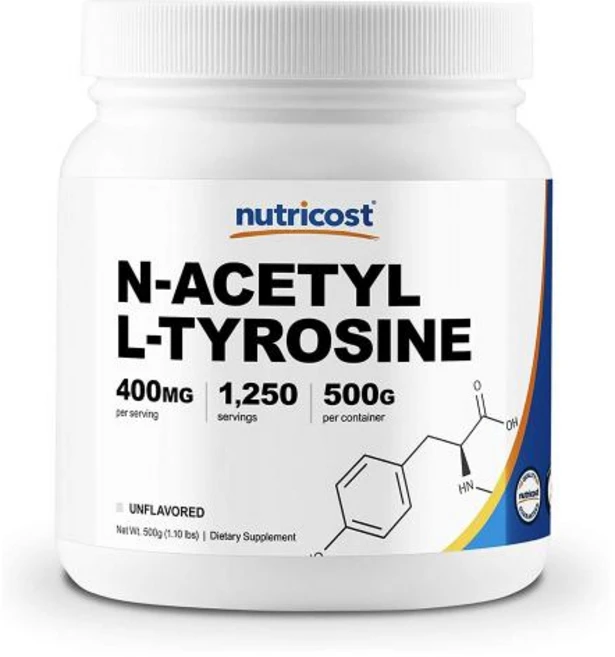 뉴트리코스트 N-아세틸 L-티로신 파우더 500g (인공맛 무첨가 NON-GMO) N-Acetyl L-Tyrosine NALT, 1개 - 쿠팡