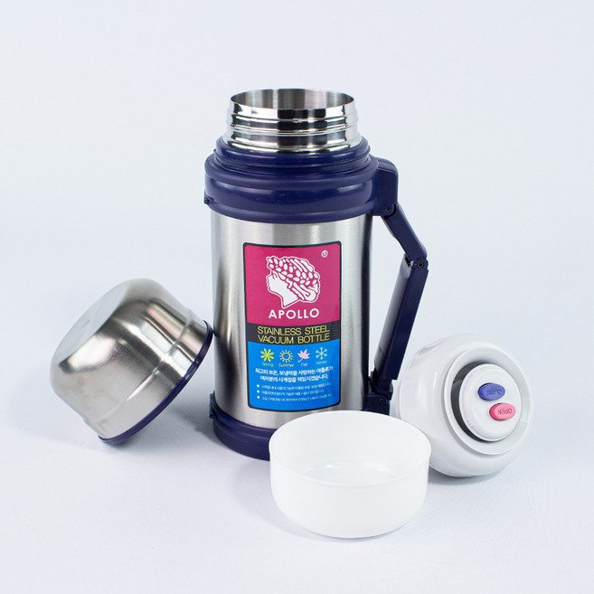 바른부엌 국산 스텐보온병 아폴로 보온보냉물통, 1개, 2L, 기본