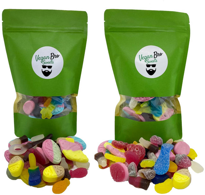 스웨디시 비건 젤리 bubs 사워 + 스윗 믹스 500g x 2팩 총1kg 스웨덴 스웨디쉬 캔디 유럽발송