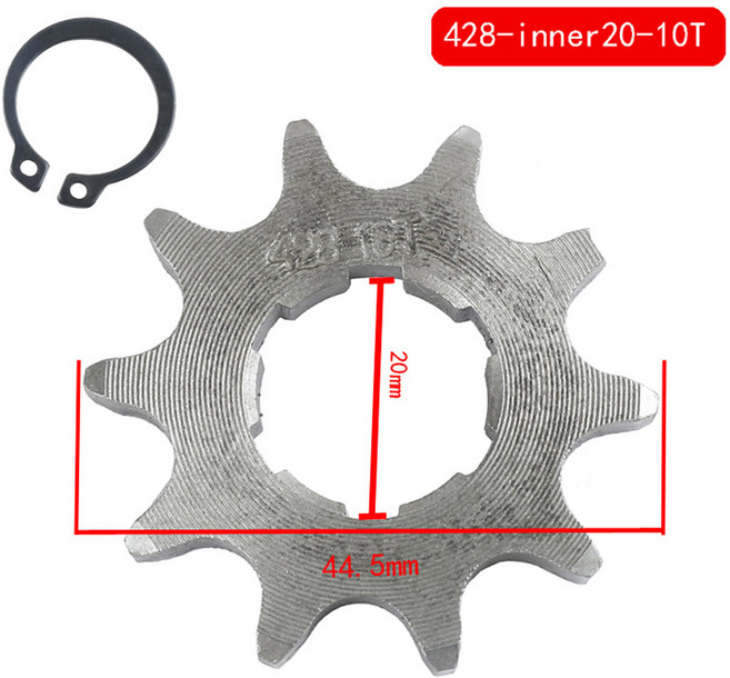 더트 피트 바이크용 프론트 엔진 스프로킷 ATV 쿼드 고 카트 모페드 버기 스쿠터 바이크 오토바이 부품 428 20mm 10T 11T 12T 13T 14T, 1개