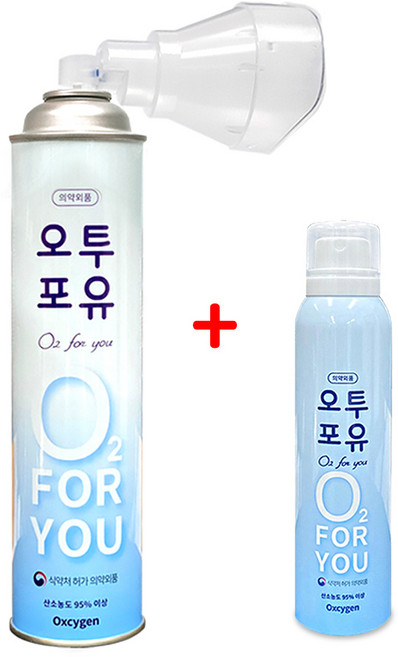 오투포유 휴대용 산소캔 816ml 1개 + 220ml 1개, 1세트