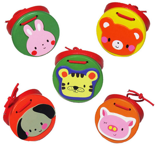 파피앙 원목 동물 캐스터네츠 교재용악기, 04) 강아지캐스터네츠