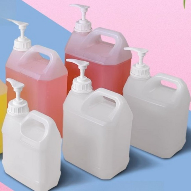 펌프식 샴푸 공병 대용량 리필통 대형 디퓨저 보관통 화장품 바디로션, 2L사각통-반투명 × 1개