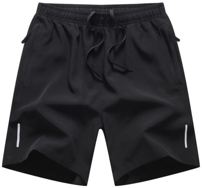 夏季休閒五分褲男薄款速乾反光條短褲外穿運動沙灘褲