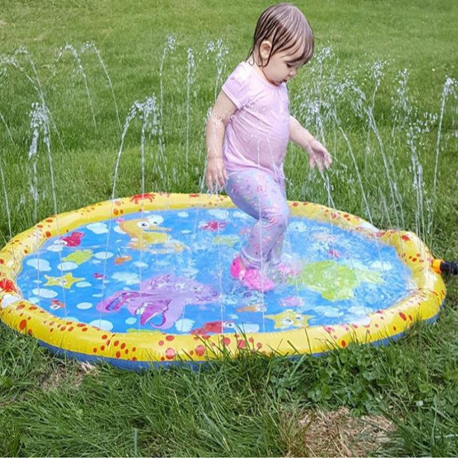 라이프 야외 스프레이 풀장 100X100 어린이 분수 물놀이 튜브, 1개