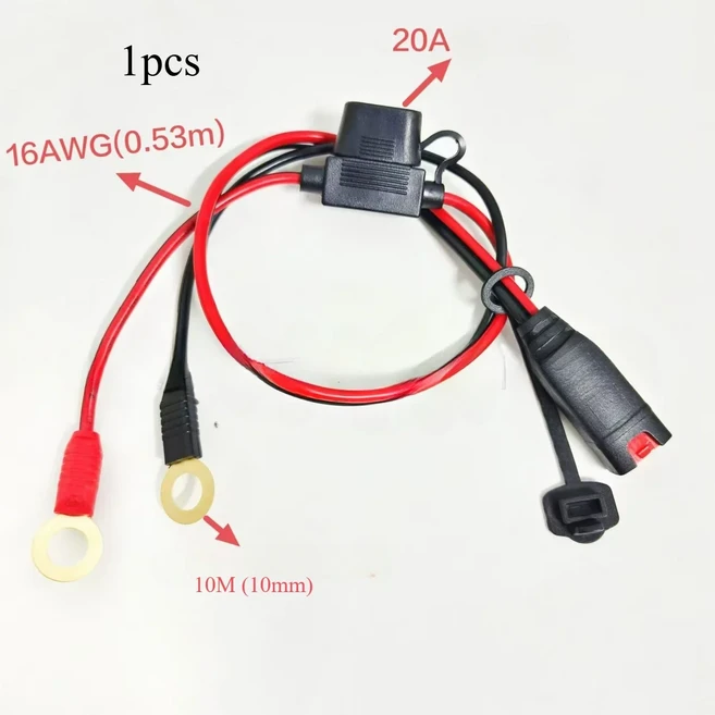 노코 GC002 커넥트용 와이어 스마트 배터리 트리클 충전기 케이블 텐더 리드 점프 스타터 6mm, 10M 1PCS, 1개
