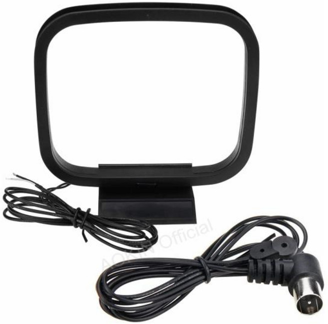 스테레오 수신기용 FM 라디오 안테나 75 옴 및 AM 루프 홈 호환 가능, [01]1PC, 01 1PC