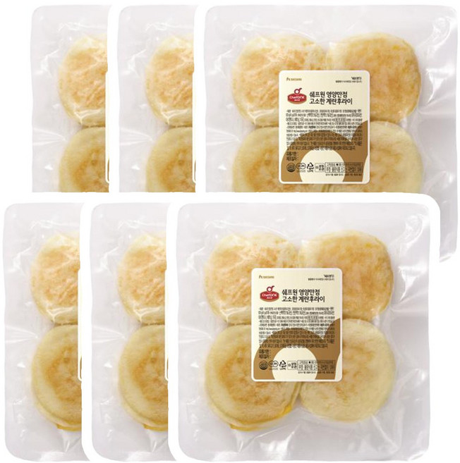 쉐프원 영양만점 계란후라이 900g, 6개