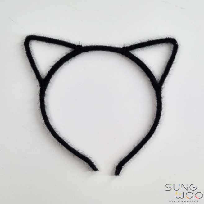 털실 고양이머리띠 귀안아픈 얇은머리띠