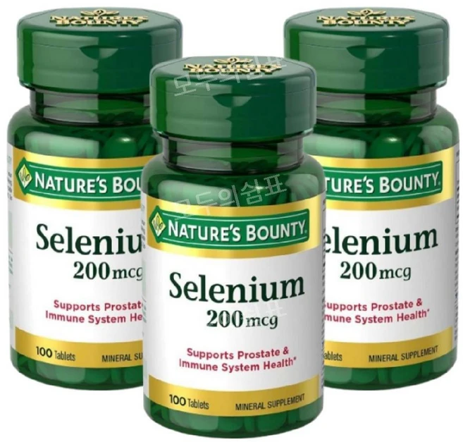 네이처스바운티 셀렌 셀레늄 Selenium 200mcg 100정 3개 - 쿠팡