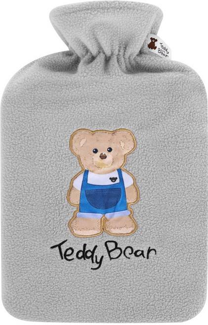 테디베어 보온물주머니 폴리커버 블루진 그레이 2L 핫팩 찜질팩, 1개