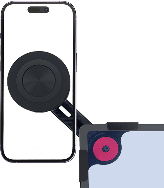 아이베리 테슬라 맥세이프 자석 디스플레이 틀 고정 휴대폰 거치대, 블랙, 1개