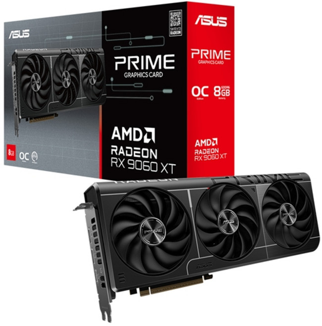 ASUS ASUS PRIME 라데온 RX 9060 XT OC D6 8GB 대원씨티에스