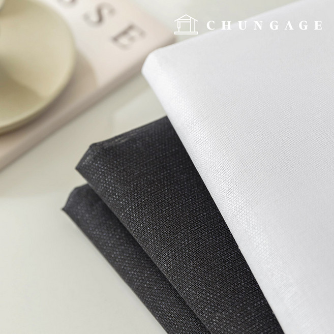 빳빳한 접착 심지 모자 가방 심지, 2) 블랙