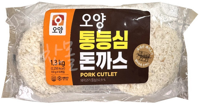 사조오양 통등심돈까스(냉동) 1.3kg, 1개