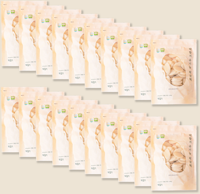 ORGA 유기농 떡국떡, 20개, 500g