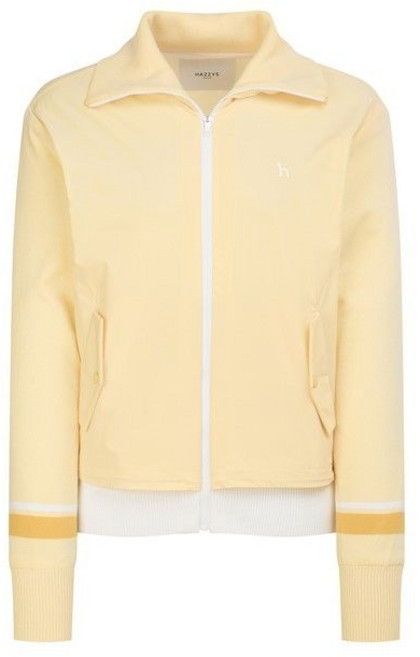 {백화점 매장정품} 헤지스 골프 여성자켓 [NEW]옐로우 여성 소재배색 간절 니트 점퍼 HWSW6A111 고급스러운 세련된