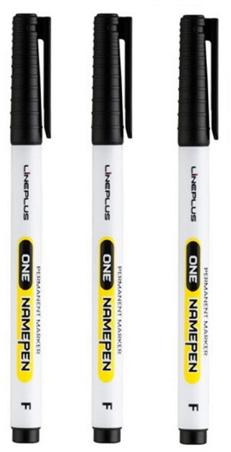 라인플러스 원 네임펜 단색 12입 1타