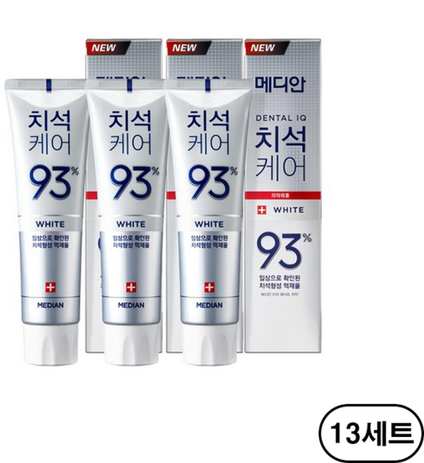아모레퍼시픽 메디안치석케어치약 (화이트) 치약, 120g, 13세트