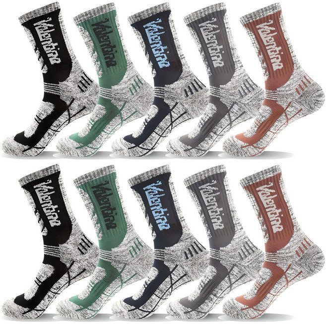 프리미엄 발렌티나 이중바닥 장목 등산양말 국산고품질 남성용 10켤레