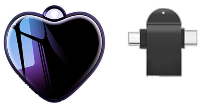 목걸이녹음기 유치원녹음기 휴대용 장시간 음성 레코더, 5.01 With OTG Adapter+16GB