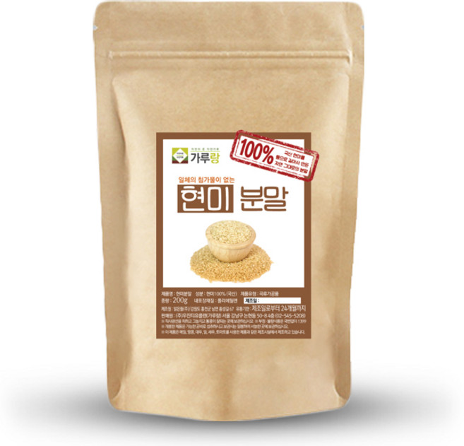가루랑 100% 국산 현미분말(생)200g, 200g, 1개