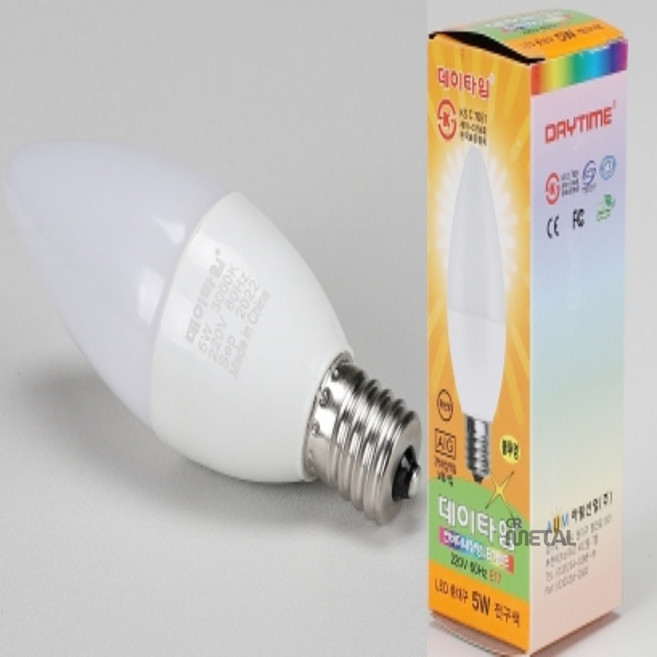 일광 60W 220V 60Hz E17 전구색 불투명 인테리어 미니크립톤