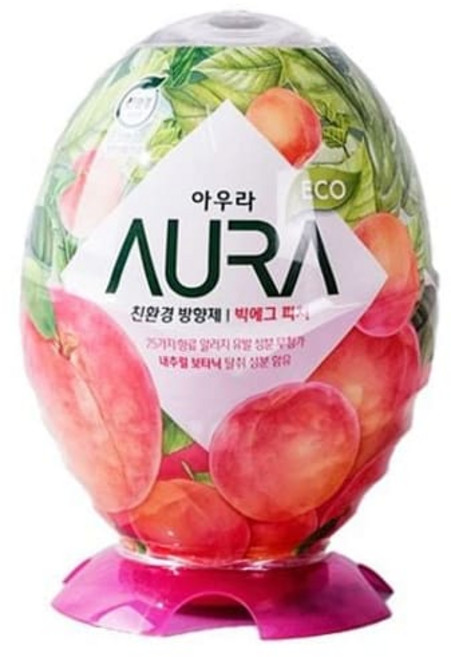 440ml 화장실 탈취제 빅에그 아우라 방향제 복숭아향 향기, 1개