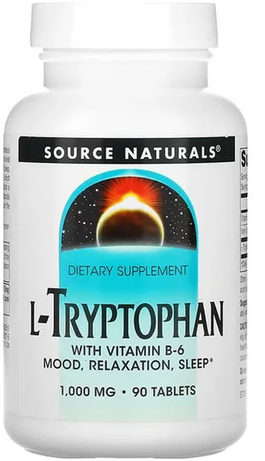 소스네츄럴스 L-트립토판 1 000mg 90, 1팩, 90정 - 쿠팡