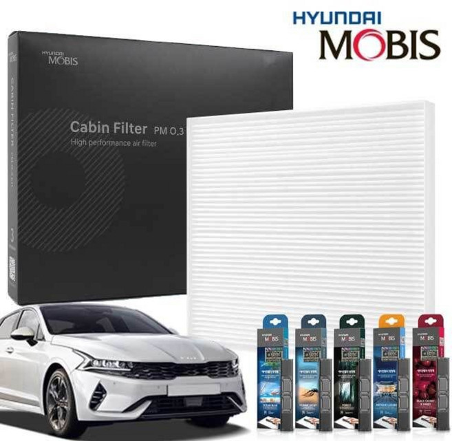 WL 현대모비스 K5 DL3 에어컨필터 패키지+그릿커머스Shop, 11번+포레스트