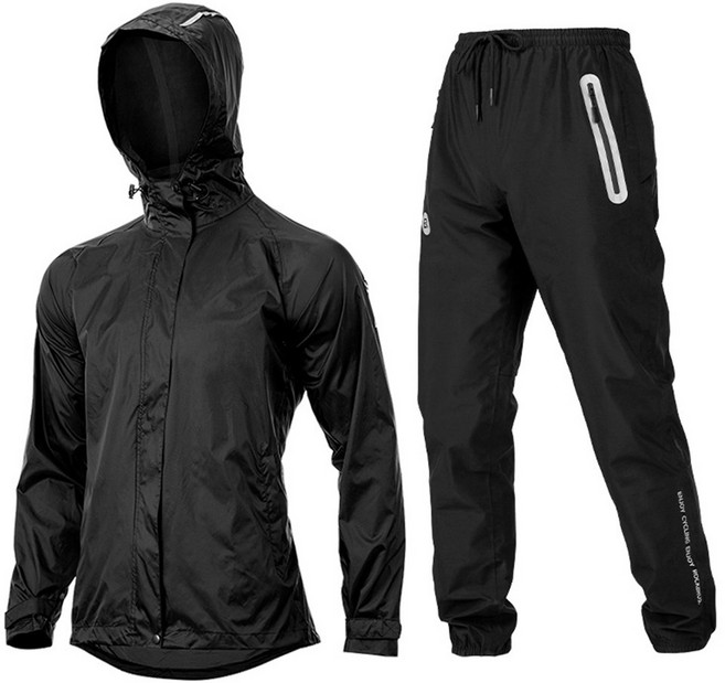 락브로스 오토바이 자전거 경량 우의 상하셋트 우비 비옷 바지 스몰부터빅사이즈 경량, 4XL