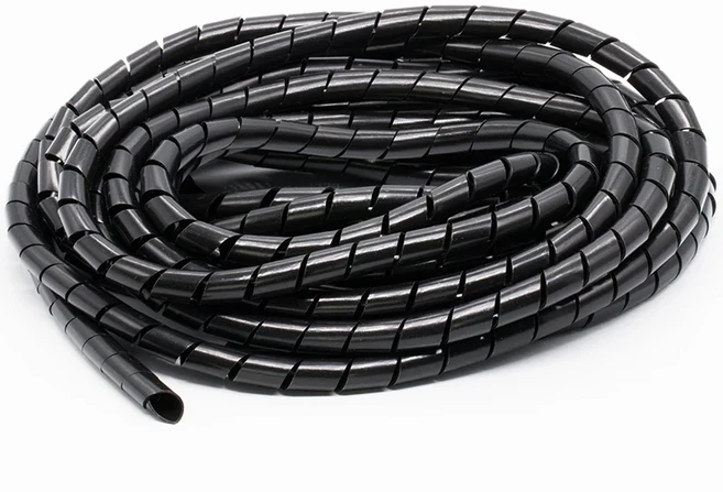 PE 와이어 하네스 케이블 보호 도관 나선형 상처 슬리브 절연 저항 고온 자동 기계 회로 2~20M, 04 30mm  (2meter), 01 Black