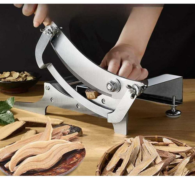 대형 작두 약초 한약재료 손질 소형 스텐 수동 가정용, 1개, 약재 전용 절단기 (전체 스테인리스)