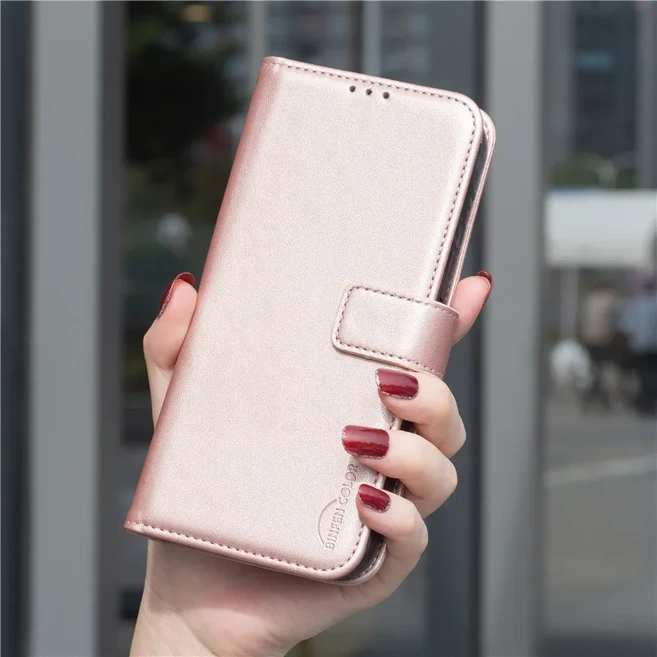 삼성 갤럭시 M36 Xcover7 Pro 5G용 지갑형 플립 커버 케이스 자석 가죽, 08 for Galaxy M12, 03 Rose Gold