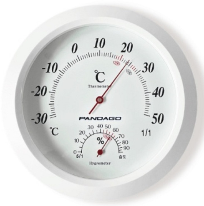 판다고 국산 아날로그 온습도계 DBO-502, 1개, 혼합색상