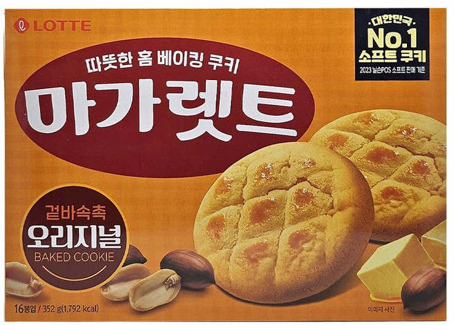 롯데 마가렛트 오리지널, 352g, 4개